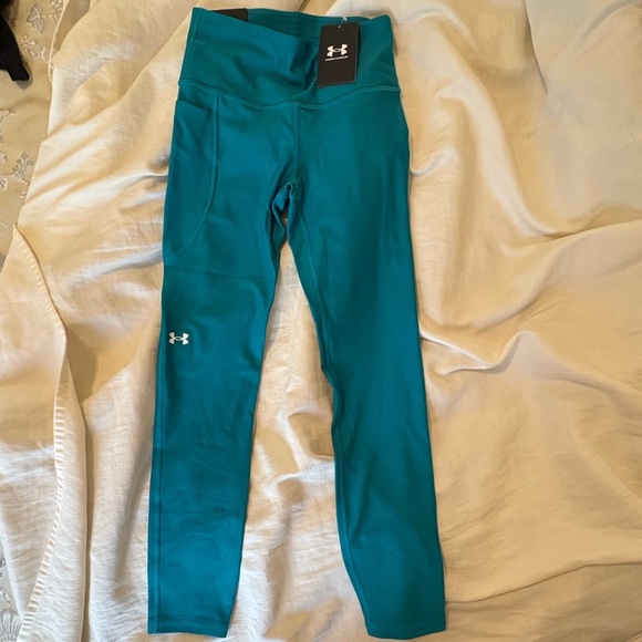 NWT Under Armour Teal Compression Leggings - Picture 6 of 9